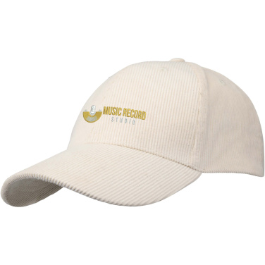 Logotrade business gift image of: Hutton 6 panel recycled corduroy cap