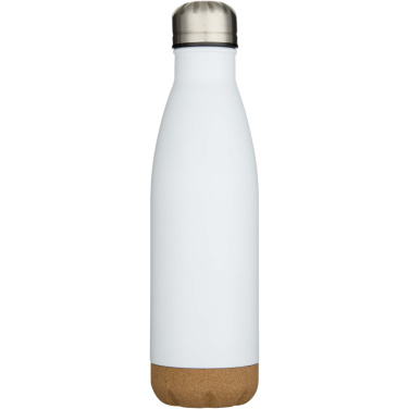 Logotrade promotional product picture of: Cove 500 ml double wall vacuum insulated stainless steel water bottle with cork details