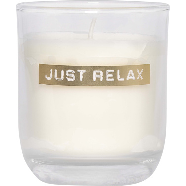 Logo trade promotional gifts picture of: Wellmark Discovery 250 ml hand soap dispenser and 150 g scented candle set