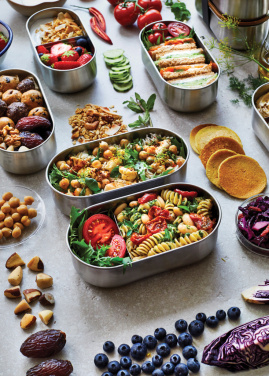 Logotrade corporate gift picture of: Black+Blum Stainless Steel Double Bento Box