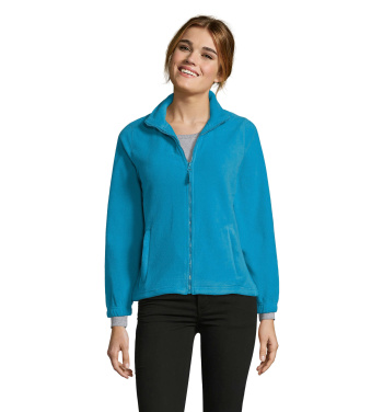 Logo trade promotional items image of: NORTH WOMEN ZIPPED FLEECE