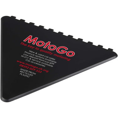 Logo trade promotional giveaways image of: Frosty triangular recycled plastic ice scraper