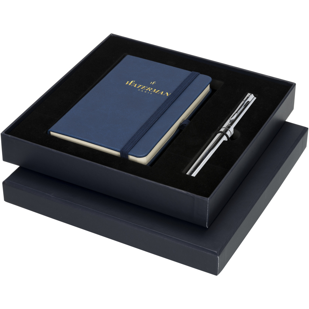 Logo trade promotional giveaway photo of: Waterman gift box with A6 notebook