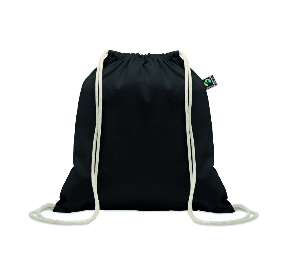 Logotrade promotional gifts photo of: Drawstring bag Fairtrade 180gr