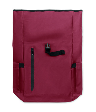 Logo trade corporate gifts picture of: Rolltop laptop rucksack 600D
