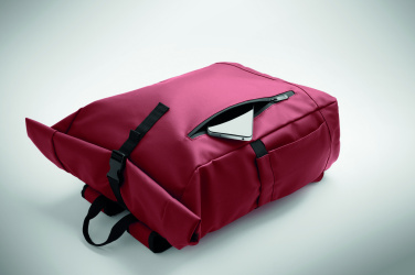 Logotrade corporate gift picture of: Rolltop laptop rucksack 600D