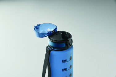 Logo trade promotional giveaways image of: Sports water bottle RPET 1L