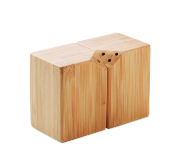 Logotrade promotional giveaway picture of: Bamboo salt & pepper set
