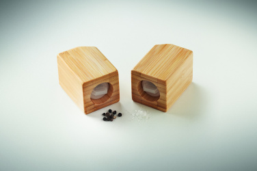 Logotrade promotional products photo of: Bamboo salt & pepper set