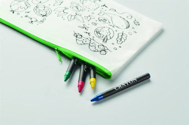 Logotrade corporate gift picture of: Pencil case with 4 crayons