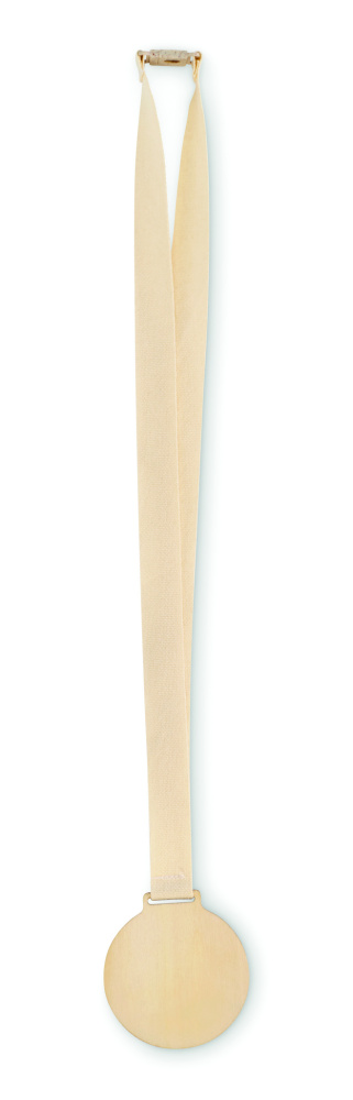 Logo trade promotional giveaways image of: Wooden medal