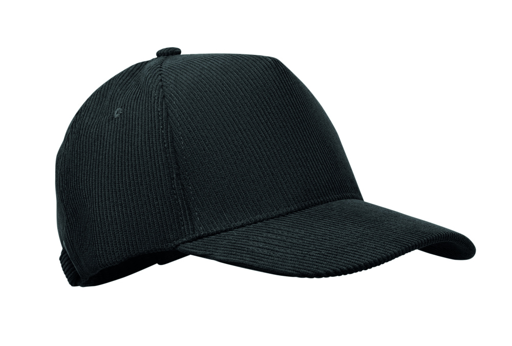 Logo trade corporate gifts image of: Corduroy 5 panel baseball cap