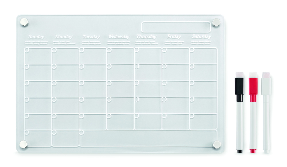 Logotrade advertising product picture of: Magnetic acrylic planner