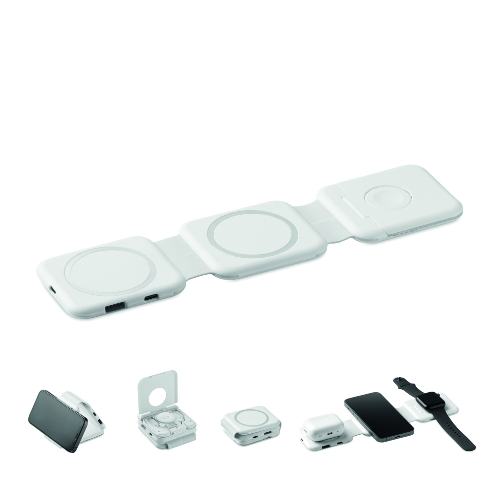 Logo trade promotional merchandise image of: Foldable charging station