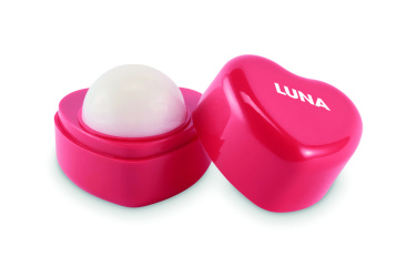 Logotrade promotional gift picture of: Heart shape vegan lip balm