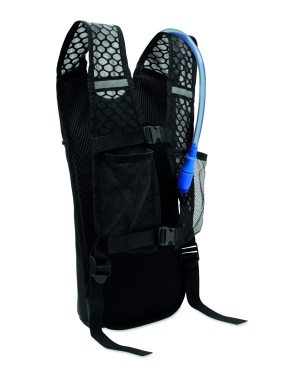 Logo trade promotional giveaways image of: Sports backpack 420D PU