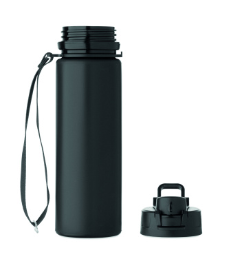 Logo trade business gifts image of: Foldable silicone sports bottle