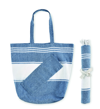 Logotrade promotional giveaways photo of: Beach bag with hammam towel