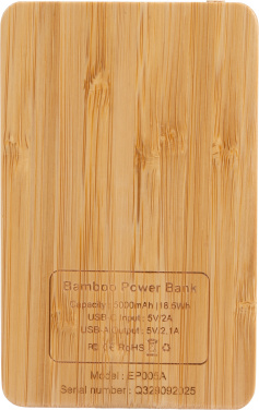 Logo trade promotional giveaways picture of: Power Bank 5000 mAh with illuminated logo
