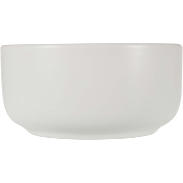 Logotrade promotional item picture of: Noa wooden tray and ceramic serving bowls set