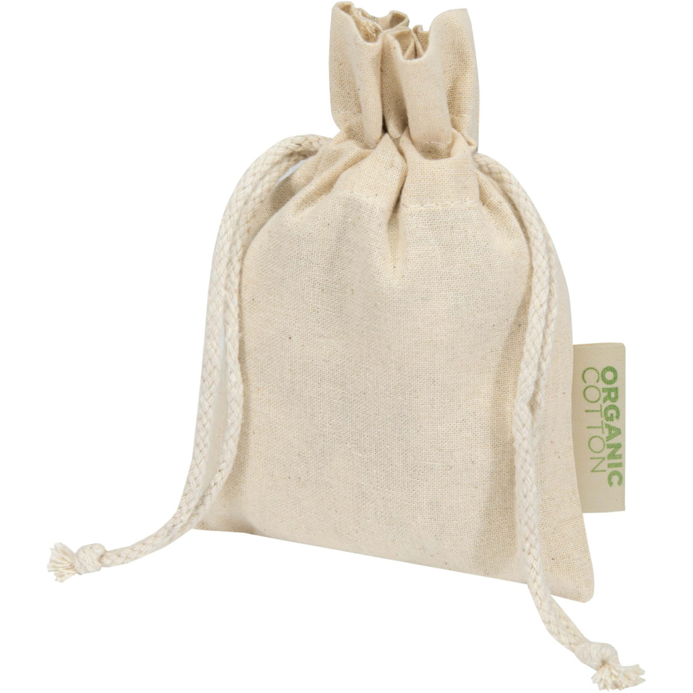 Logotrade promotional merchandise picture of: Odisha 140 g/m² OCS organic gift bag - 15 x 10 cm