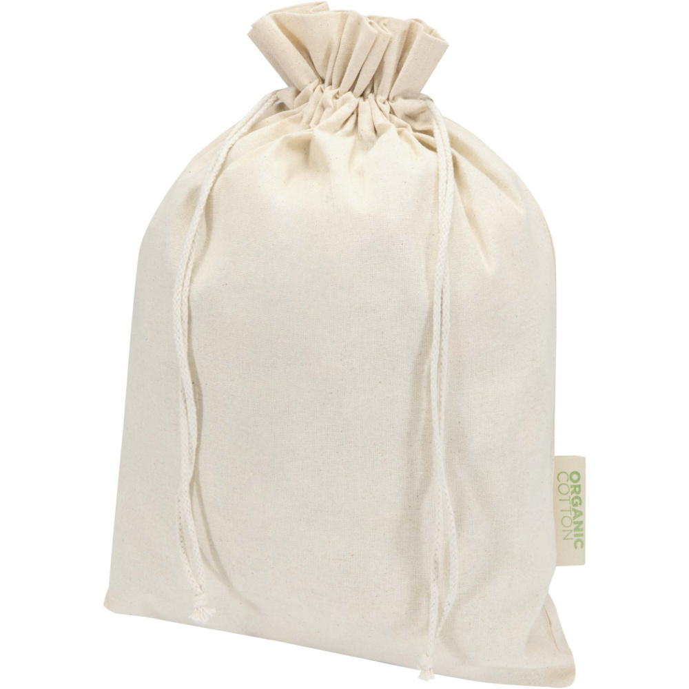 Logo trade promotional merchandise image of: Odisha 140 g/m² OCS organic gift bag - 42 x 30 cm