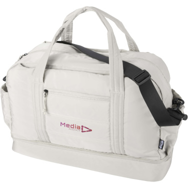 Logotrade promotional gift picture of: Puffer GRS recycled duffel bag with insulated bottom 30L