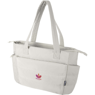 Logotrade promotional product picture of: Puffer 15.6" GRS recycled laptop tote bag 18L