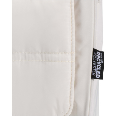 Logo trade promotional giveaways image of: Puffer GRS recycled hangable toiletry bag 8L