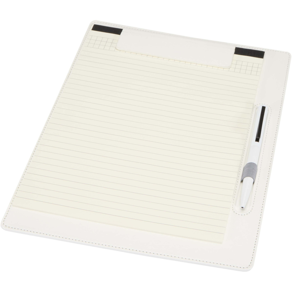 Logotrade promotional merchandise photo of: Clast A4 clipboard with magnetic closure and RCS recycled ballpoint pen (black ink)