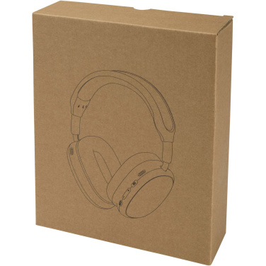 Logo trade promotional products image of: Alzir recycled plastic over-ear wireless Bluetooth® headset