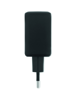 Logotrade promotional merchandise picture of: EU 2-pole wall adapter/charger