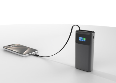 Logo trade business gift photo of: Quantum RCS ultra-fast PD45W 10.000mAh powerbank with screen