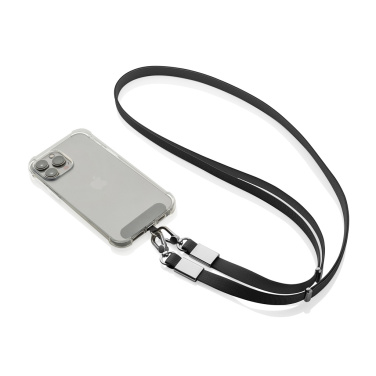 Logo trade advertising products picture of: Nivo RCS recycled PET Crossbody lanyard