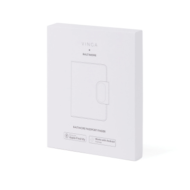 Logo trade corporate gifts image of: VINGA Baltimore RCS Passport Cover With Finder Dual