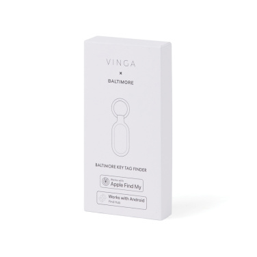Logo trade promotional merchandise photo of: VINGA Baltimore RCS Key tag With Finder Dual