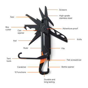 Logo trade promotional gifts image of: Nordic Drift Adventure Multitool