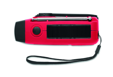 Logo trade promotional products picture of: Portable radio SOS with LED torch