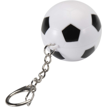 Logotrade promotional items photo of: Rami football-shaped vanilla lip balm with SPF 15 and keychain