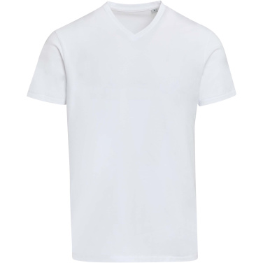 Logo trade promotional product photo of: Balfour 200 g/m² short sleeve v-neck unisex OCS organic t-shirt