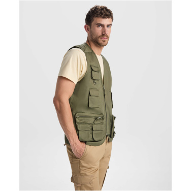 Logo trade advertising products image of: Venera 200 g/m2 v-neck multi-pocket workwear vest