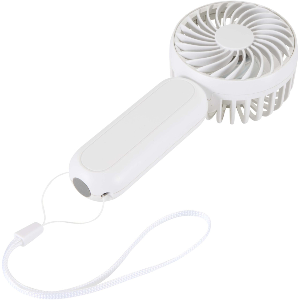 Logo trade promotional giveaways image of: Aervia recycled plastic portable fan