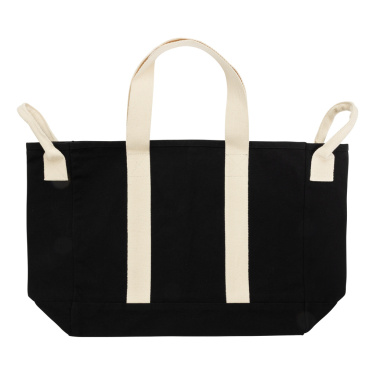 Logotrade promotional gift picture of: BEAU AWARE™ Beach bag 400gsm recycled canvas, with side hand
