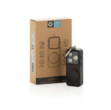 Logo trade promotional merchandise image of: GuardBuddy RCS Personal alarm USB-C re-chargeable