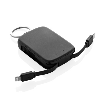Logotrade promotional merchandise picture of: Nexo RCS keychain 2000 mah powerbank with integrated cables