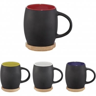 Logotrade ärikingi foto: Kolde 400 ml keraamiline kruus puidust alusega