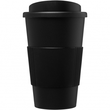 Logo trade reklaamtooted foto: Americano® 350 ml silikoonist võruga kohvitops