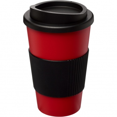 Logotrade ärikingitused pilt: Americano® 350 ml silikoonist võruga kohvitops