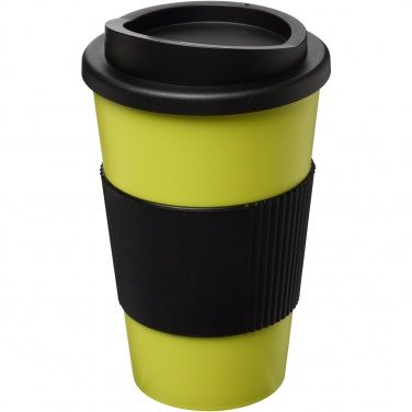 Logo trade reklaamkingitused foto: Americano® 350 ml silikoonist võruga kohvitops
