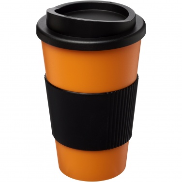 Logo trade reklaamkingitused foto: Americano® 350 ml silikoonist võruga kohvitops
